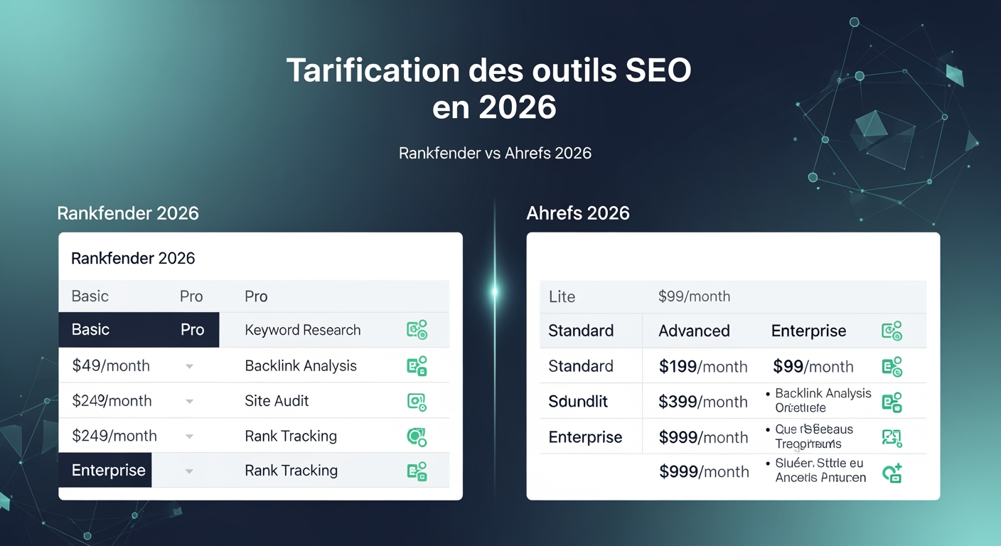 Tarification des outils SEO en 2026