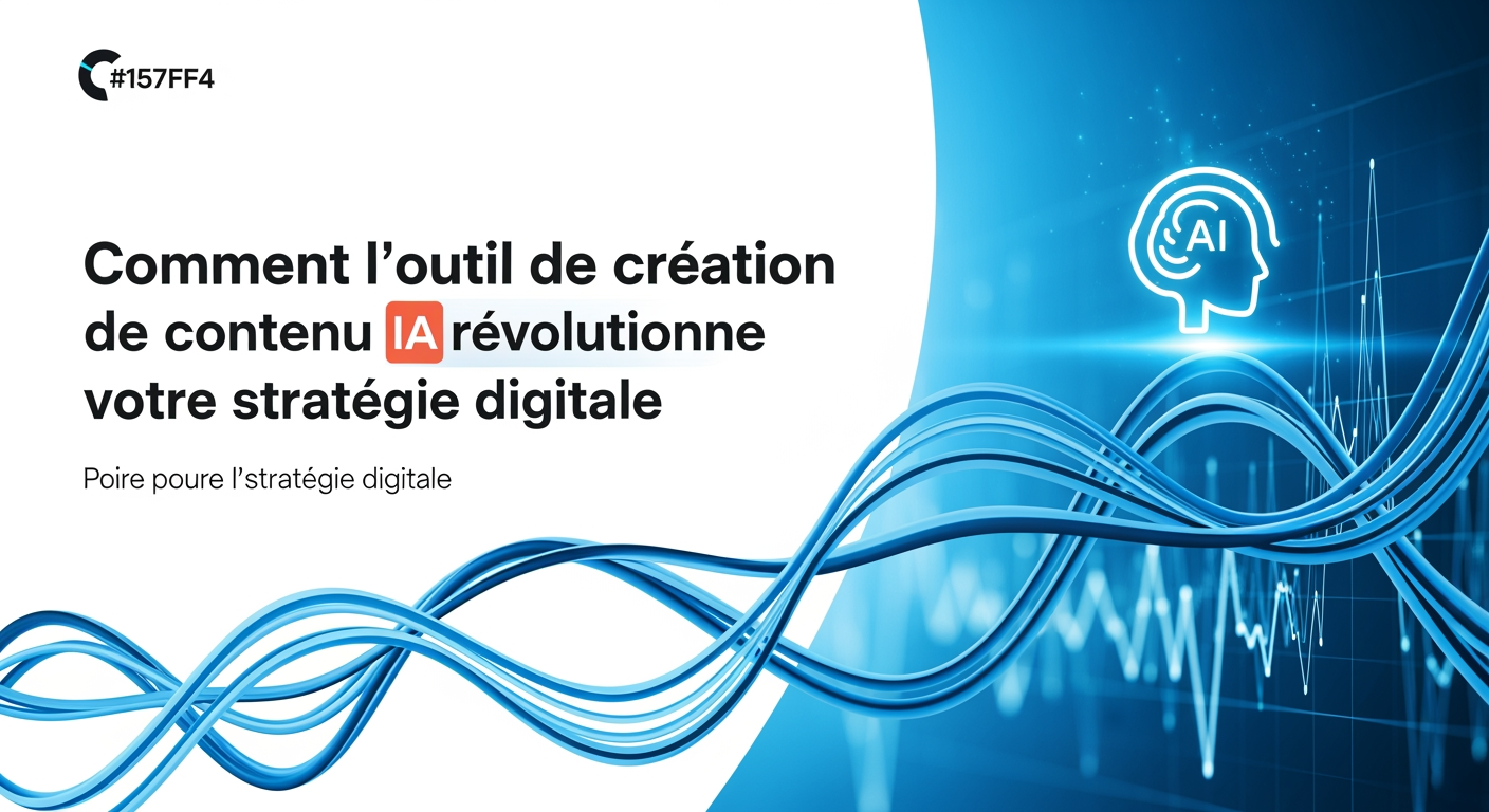 Comment l'outil de création de contenu IA révolutionne votre stratégie digitale