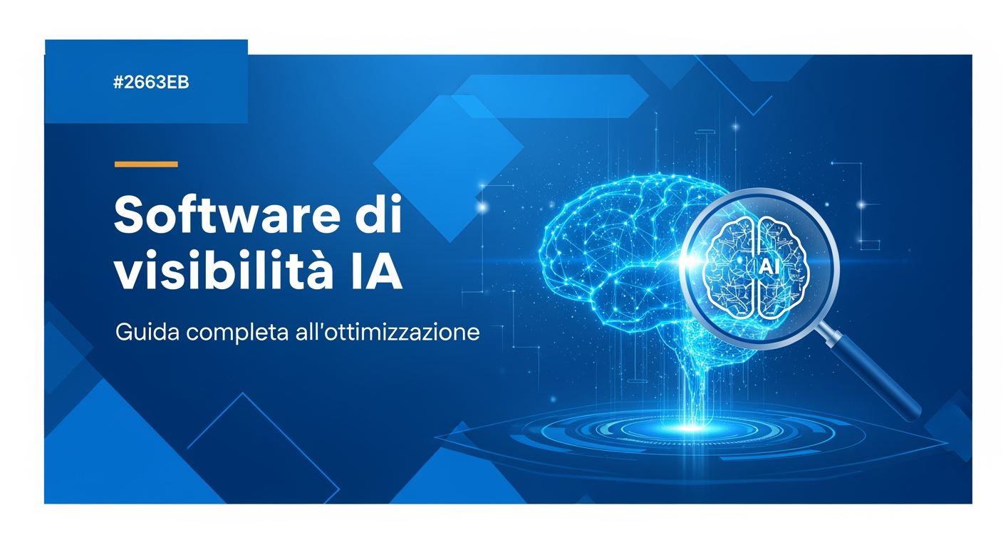 Software di visibilità IA: Guida completa all'ottimizzazione