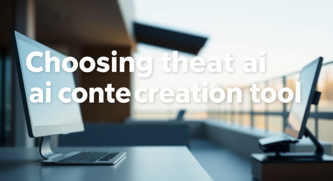 Choosing the Right AI Content Creation Tool